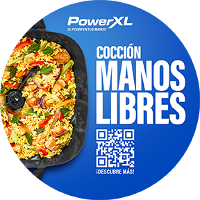 Multicooker PowerXL™ STIRMAX™ dangler with blue background