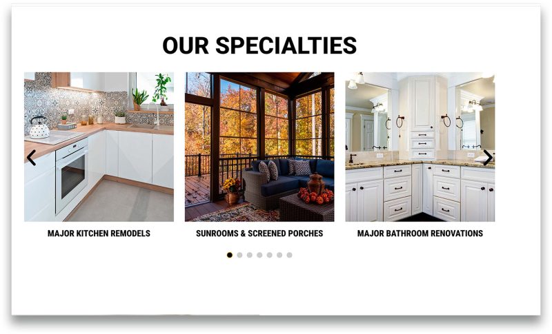 Platinum Construction LLC Redesign DAC page our specialties after Platinum Construction LLC Redesign DAC page our specialties after